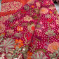 Saree with Heavy Multicolour Zardozi Floral & Fauna Embroidery | Pearl & Sequin Border