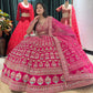 Grand Bridal Lehenga Gold Embroidery and Opulent Motif Work