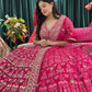 Grand Bridal Lehenga Gold Embroidery and Opulent Motif Work