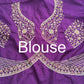 Saree with Multicolour Meenakari Floral Jaal Weave & Heavy Pearl Zardozi Border