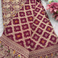 Saree with All-Over Shikargah Elephant & Royal Figurine Meenakari Weave
