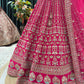 Grand Bridal Lehenga Gold Embroidery and Opulent Motif Work