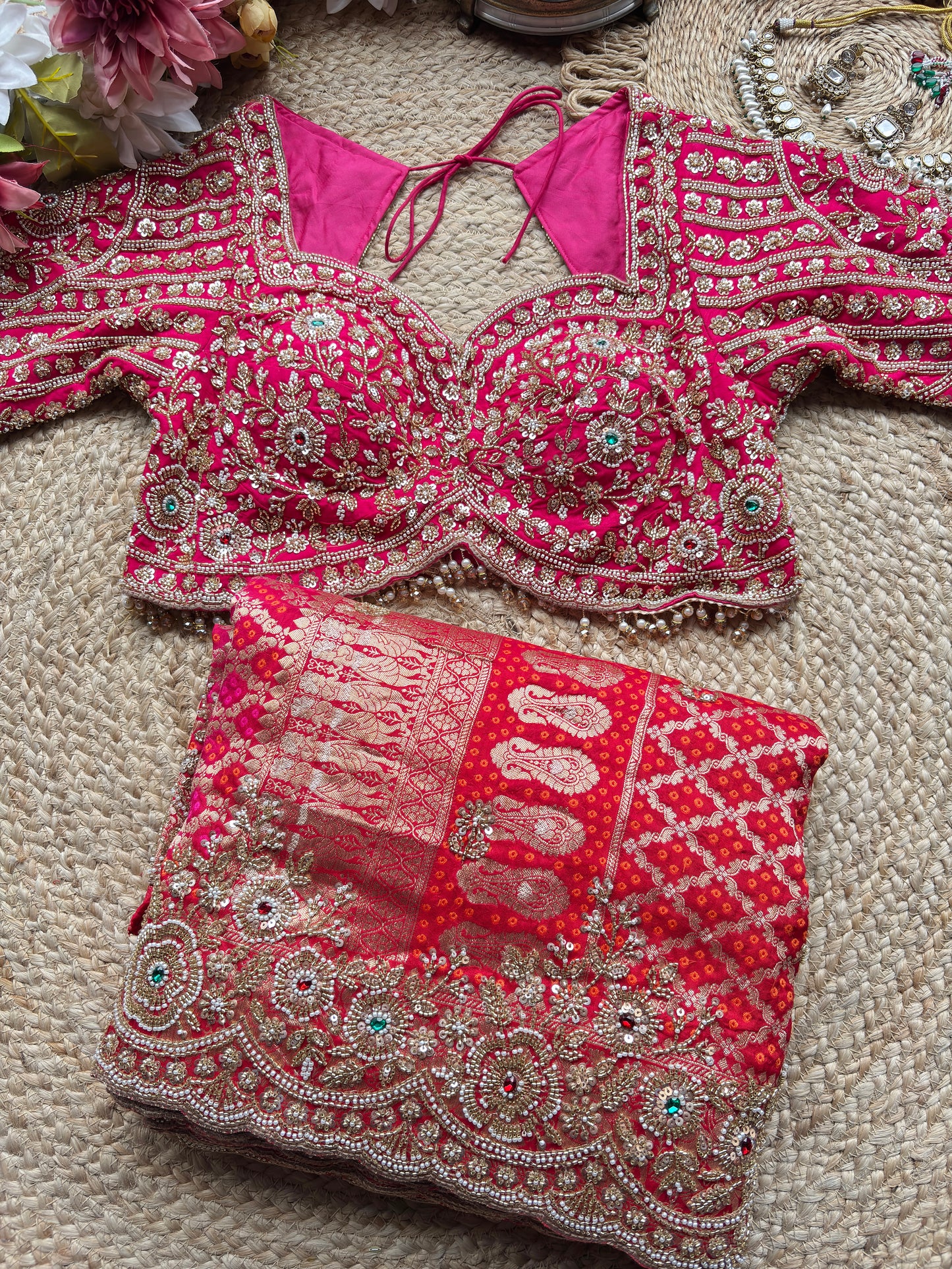 Grand Designer Readymade Saree Blouse with Heavy Zari Embroidery