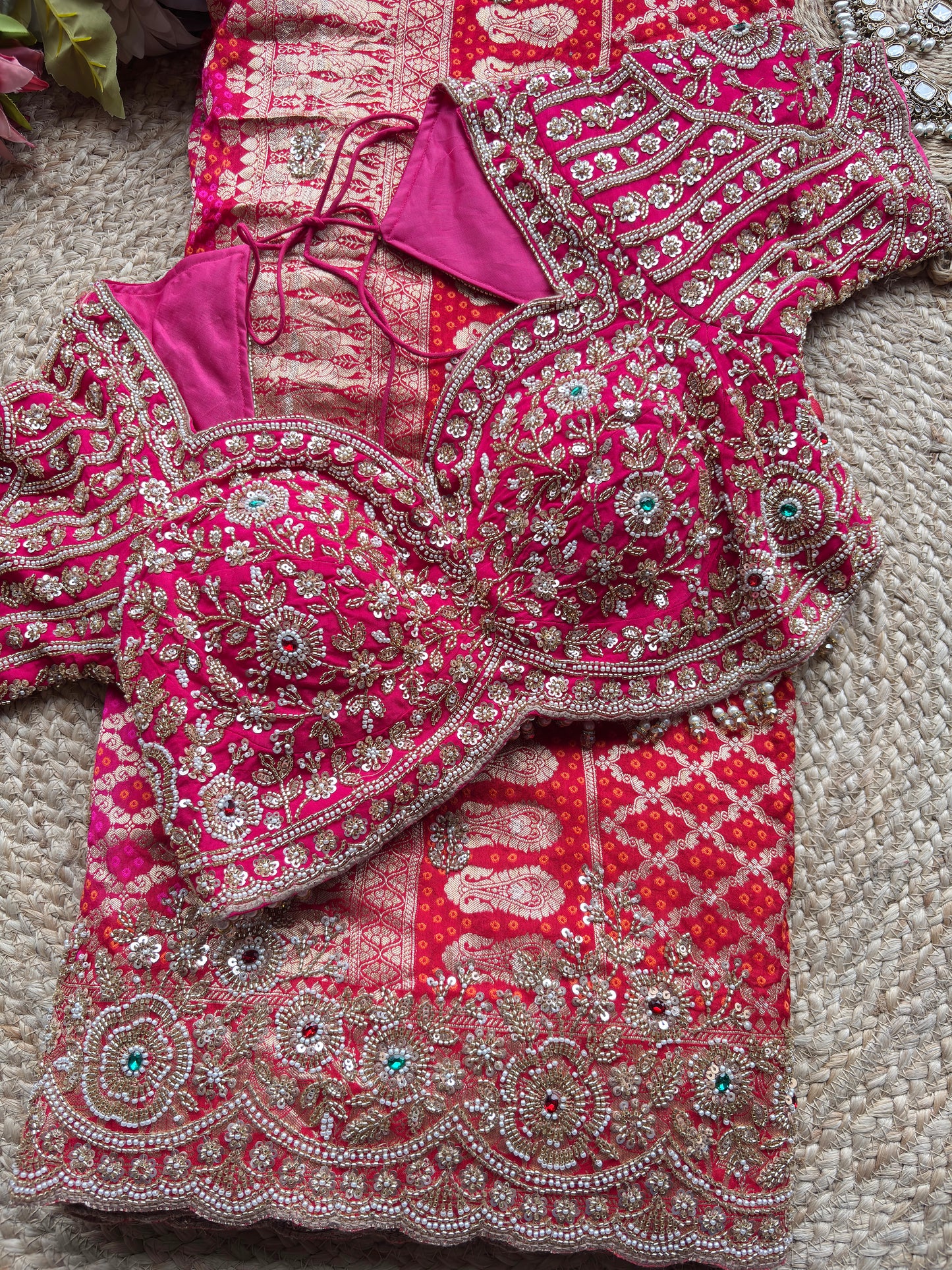 Grand Designer Readymade Saree Blouse with Heavy Zari Embroidery