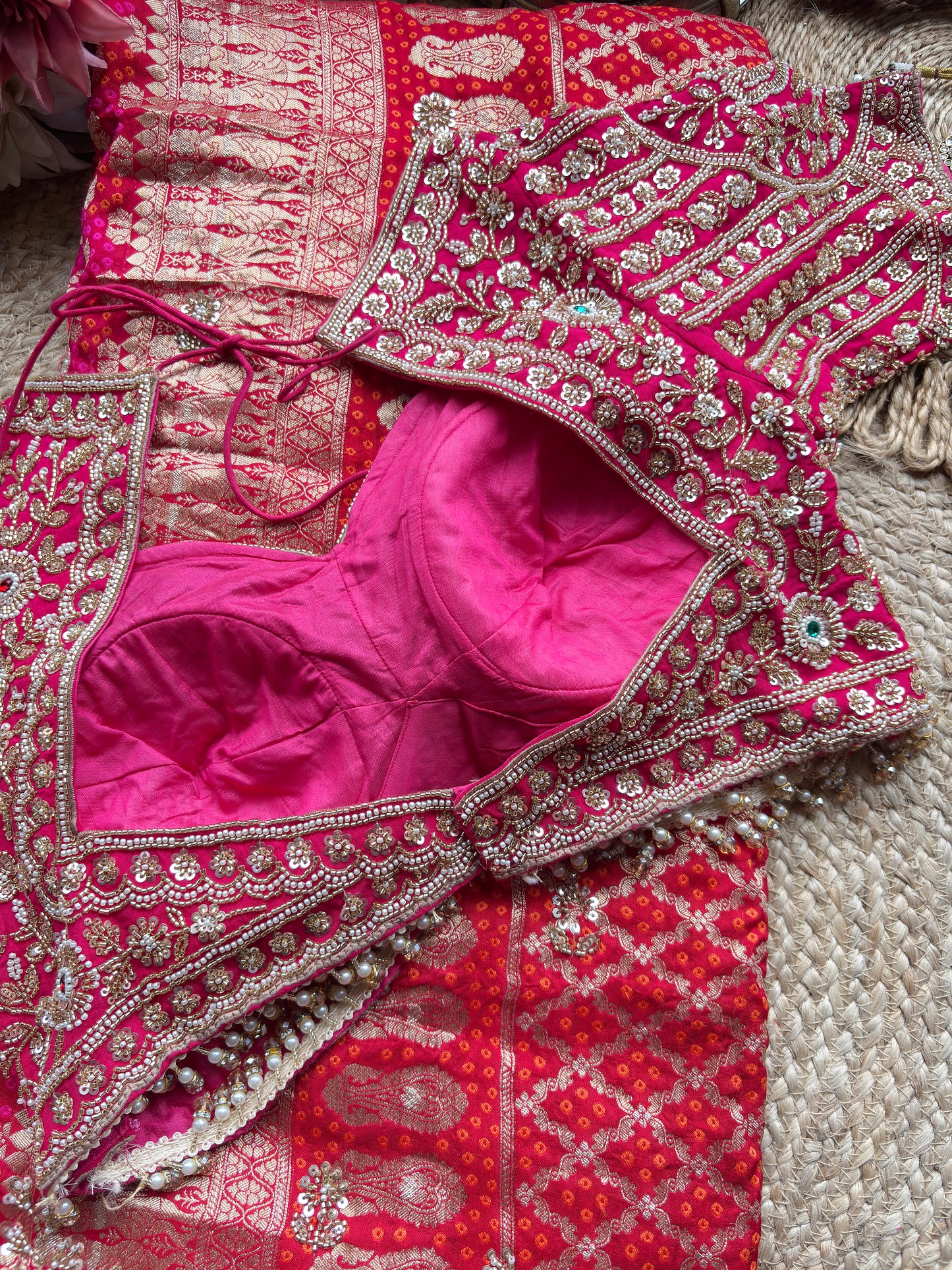 Grand Designer Readymade Saree Blouse with Heavy Zari Embroidery