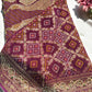 Elegant Wine Saree with Zari Work & Designer Border
