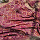 Elegant Wine Saree with Zari Work & Designer Border