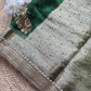 Gajgamini Saree with Elephant Embroidery & Pearl Border Festive Saree