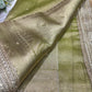 Green Colour Gajraj Maharani Saree With zari border