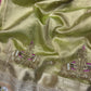 Green Colour Gajraj Maharani Saree With zari border