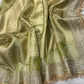 Green Colour Gajraj Maharani Saree With zari border