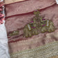 Rustic Pink Gajraj Maharani Saree With zari border