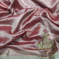 Rustic Pink Gajraj Maharani Saree With zari border