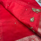 Red Colour Gajraj Maharani Saree With zari border