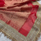 Red Colour Gajraj Maharani Saree With zari border