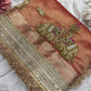 Rust Colour Gajraj Maharani Saree With zari border
