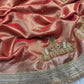 Rust Colour Gajraj Maharani Saree With zari border