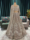 Heavy Embroidered Lehenga with Full-Sleeve Blouse & Net Dupatta