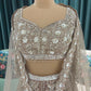 Heavy Embroidered Lehenga with Full-Sleeve Blouse & Net Dupatta