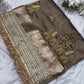 Mauve Colour Gajraj Maharani Saree With zari border