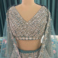 Embroidered Non-Bridal Lehenga with Full-Sleeve Blouse & Net Dupatta