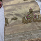 Golden Colour Gajraj Maharani Saree With zari border