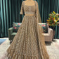 Royal Champagne grand Lehenga With Intricate Heritage Embroidery