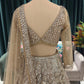 Embroidered Lehenga with Full-Sleeve Blouse & Net Dupatta