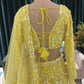 Yellow Heavy Embroidered Lehenga with Full-Sleeve Blouse