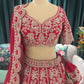 Grand Bridal Red Lehenga with Heavy Zari Work & Dupatta