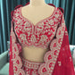 Grand Bridal Red Lehenga with Heavy Zari Work & Dupatta