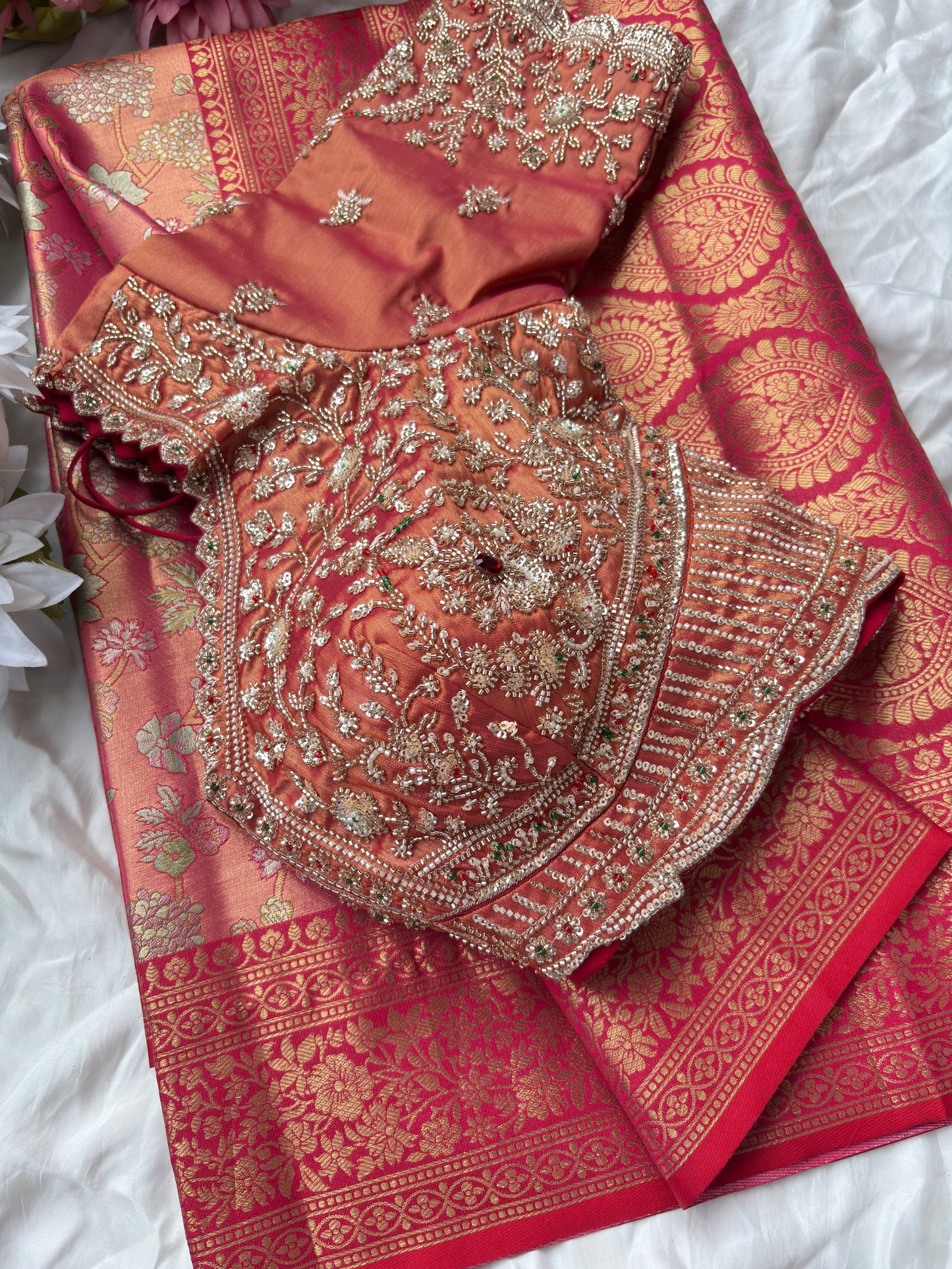 Kanchipuram Sarees With Grand Designer Blouse