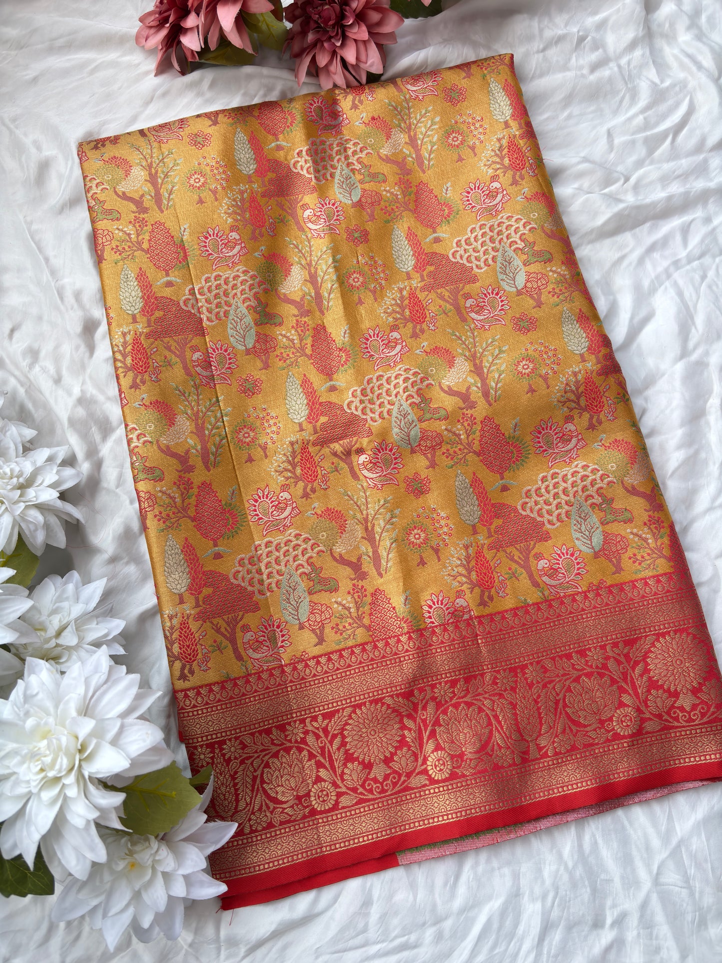 Grand Designer Saree with Heavy Embroidered Blouse