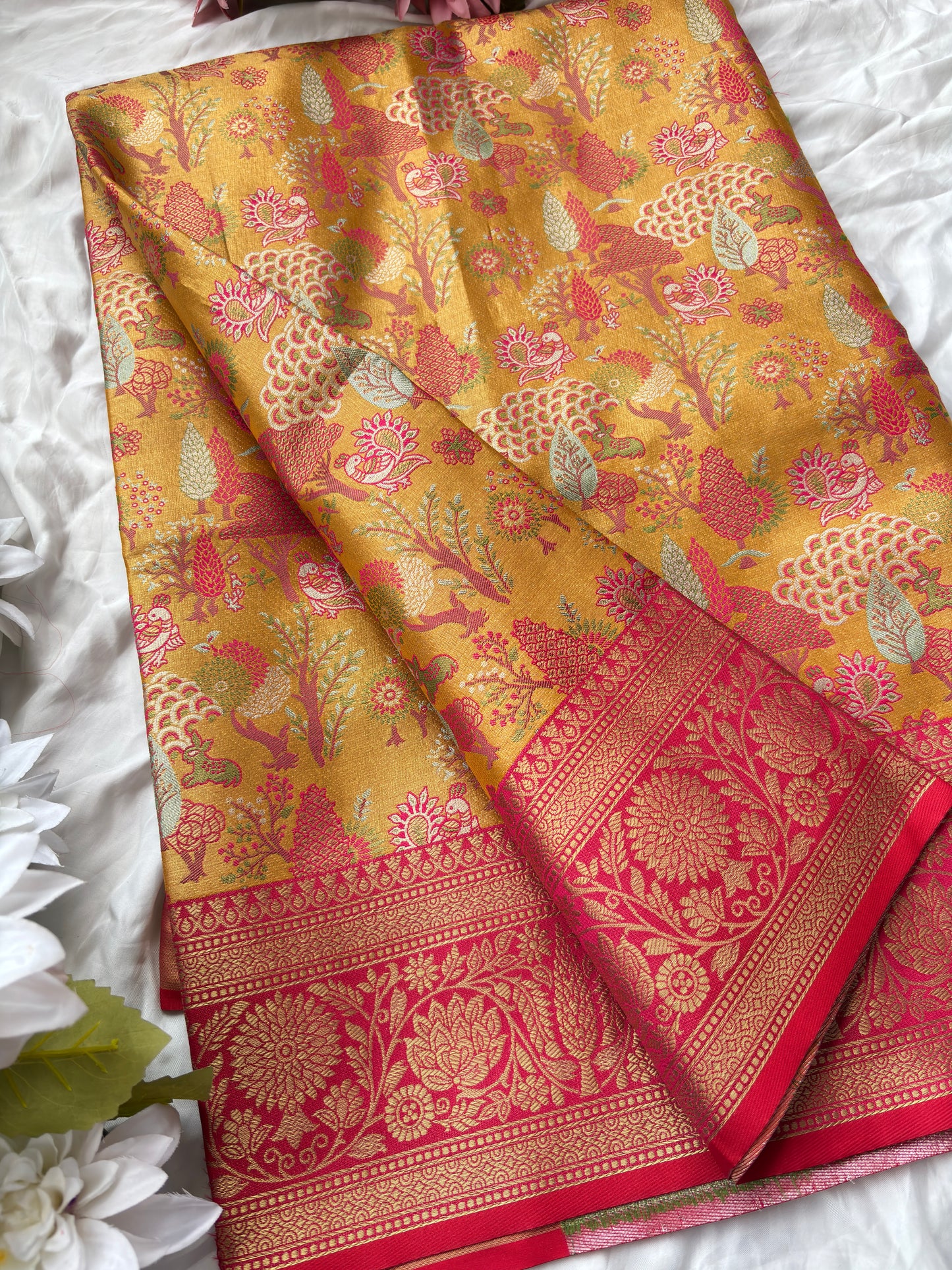 Grand Designer Saree with Heavy Embroidered Blouse