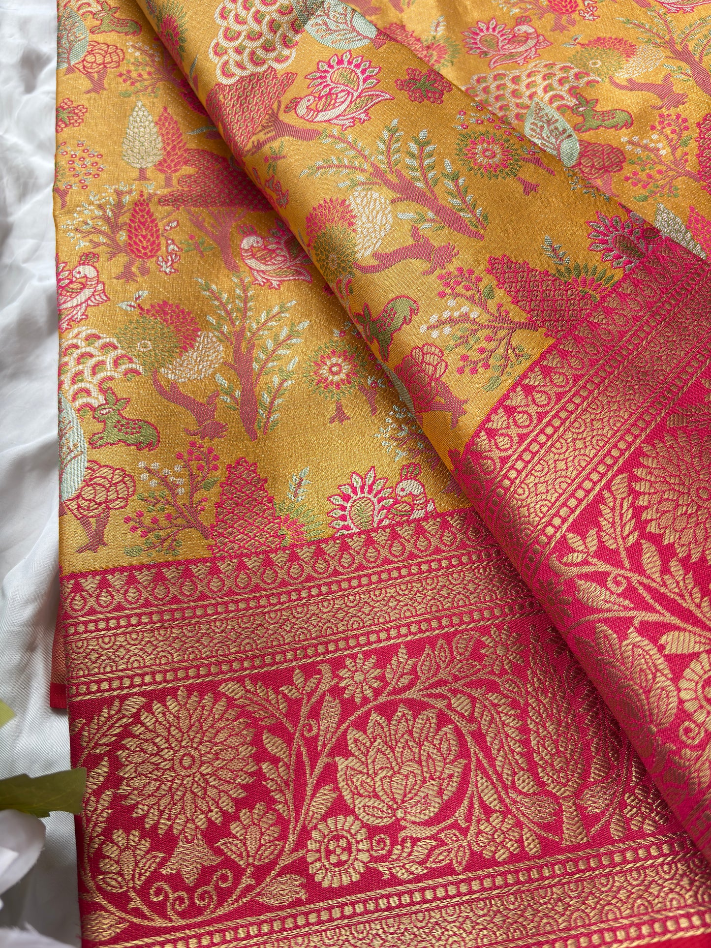 Grand Designer Saree with Heavy Embroidered Blouse