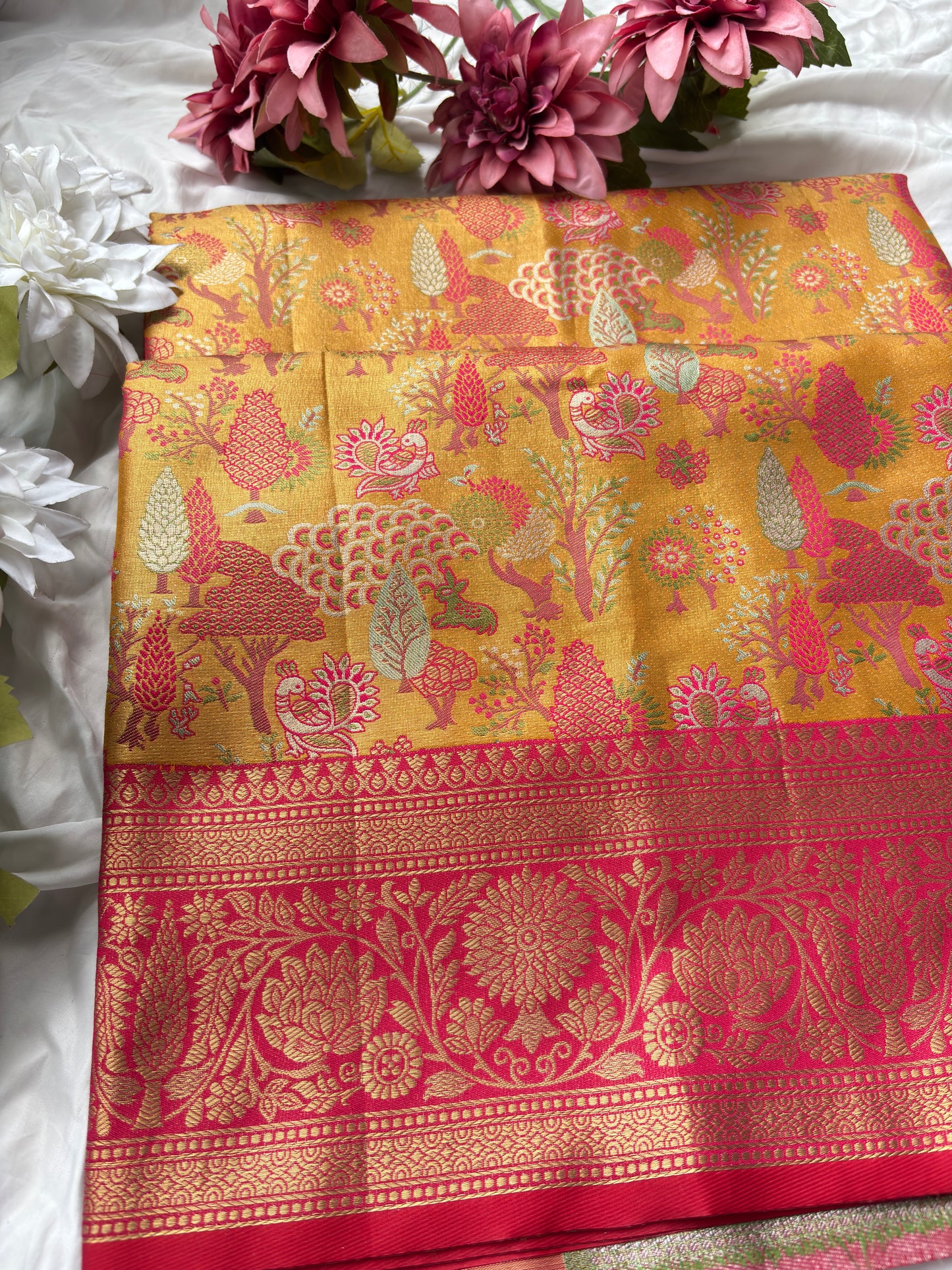 Grand Designer Saree with Heavy Embroidered Blouse