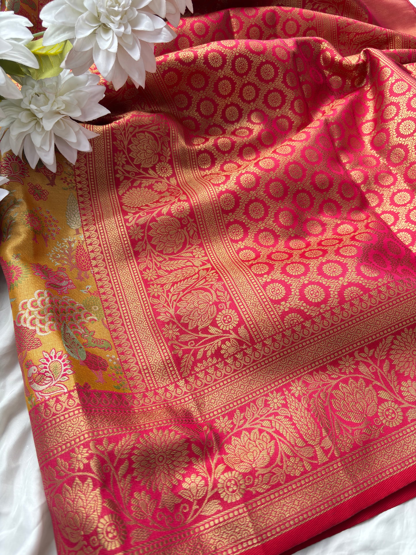 Grand Designer Saree with Heavy Embroidered Blouse