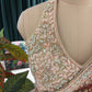 Pastel Floral Printed Saree with Embroidered Blouse