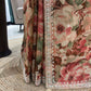 Pastel Floral Printed Saree with Embroidered Blouse