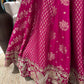 Rani Pink Embroidered Silk Lehenga Choli with Dupatta