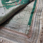 Krishan Leela Saree with Peacock Embroidery and Heavy Golden Border