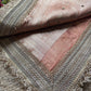 Peach Royal Nandi Motif Saree with Lotus Handwork & Ornate Gold Border