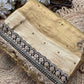 Golden Ashva Maharani Embroidered Saree with Black & Gold Border