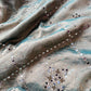 Sage Green Sisa Maharani Saree with Embroidery & Silver Border