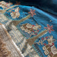Gajgamini Saree with Elephant Embroidery & Pearl Border Festive Saree