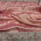 Rich Pink Kanchipuram Silk Saree with Heavy Zari Weaving & Designer Border
