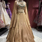 Golden Designer Lehenga Choli with Heavy Embroidered Blouse & Dupatta