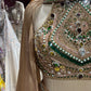 Golden Designer Lehenga Choli with Heavy Embroidered Blouse & Dupatta