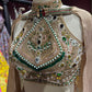Golden Designer Lehenga Choli with Heavy Embroidered Blouse & Dupatta