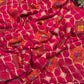 Opulent Rani Saree with Geometric Gold Motifs